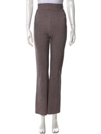 Pre-owned La Petite Robe Di Chiara Boni Tweed Pattern Flared Pants In Multi