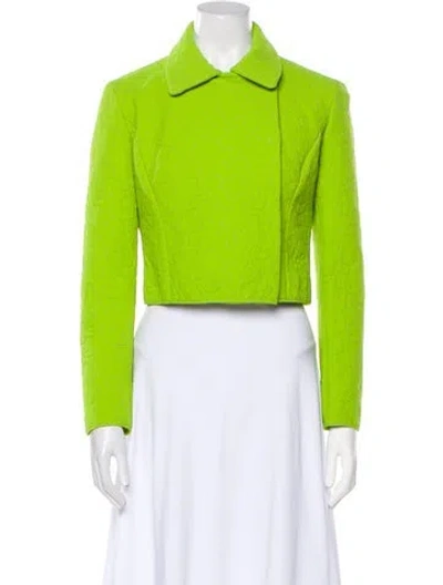 Pre-owned La Petite Robe Di Chiara Boni Vintage Cashmere Evening Jacket In Green