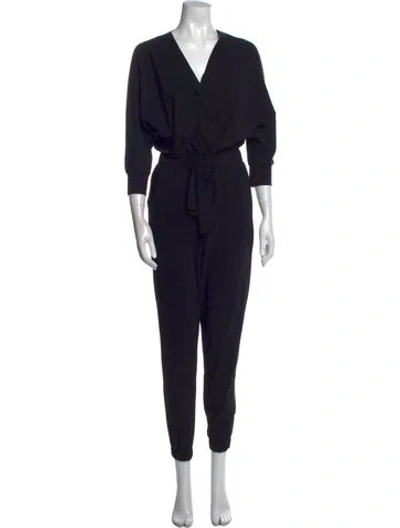Pre-owned La Petite Robe Di Chiara Boni V-neck Jumpsuit In Black