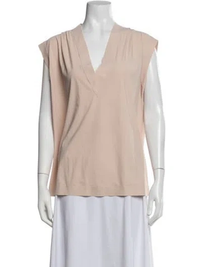 Pre-owned La Petite Robe Di Chiara Boni V-neck Sleeveless Top In Pink