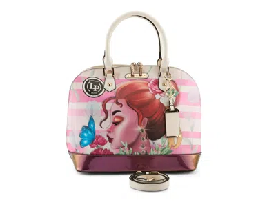 La Philipe Pink In Beauty Bowler Satchel In White