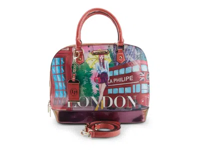La Philipe Umbrella In London Bowler Satchel In Orange