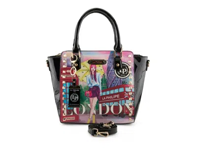 La Philipe Umbrella In London Satchel In Black