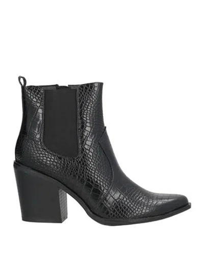 La Pierce Woman Ankle Boots Black Size 10 Textile Fibers