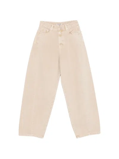 La Piscine Asymmetric Denim Jeans In Neutral