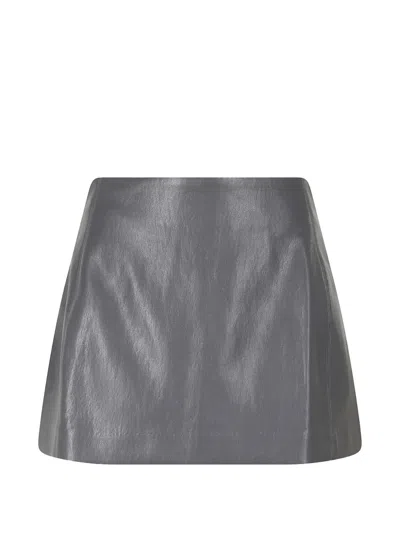 La Piscine Balloon Mini Skirt In Gray