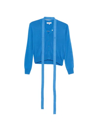 La Piscine Buttoned Cardigan In Blue