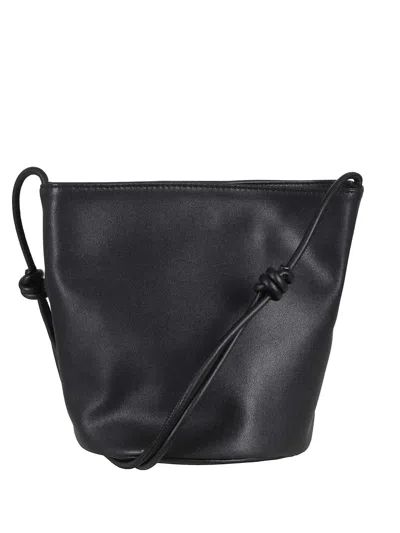 La Piscine Knot Detail Shoulder Bag In Black