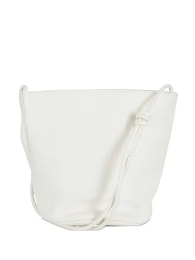 La Piscine Knotted Shoulder Bag In White