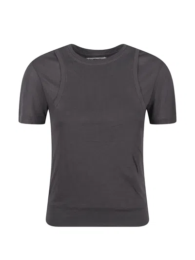 La Piscine Layered T-shirt In Gray