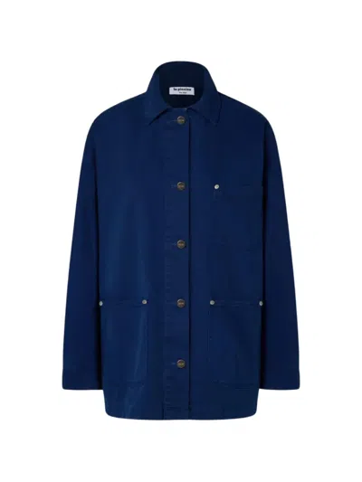 La Piscine Patch-pocket Jacket In Blue