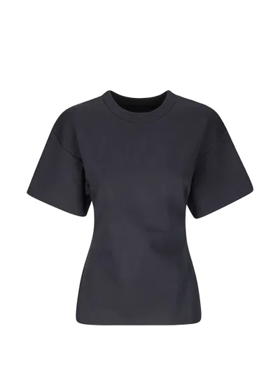 La Piscine Sculpted T-shirt In Blue