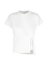 La Piscine Side-slit T-shirt In White