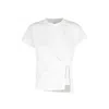 La Piscine Side-slit T-shirt In White