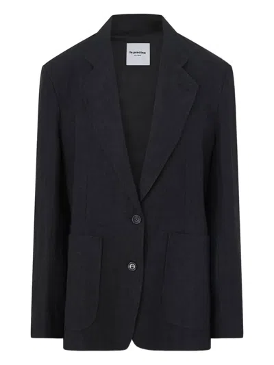 LA PISCINE SINGLE-BREASTED LINEN BLAZER
