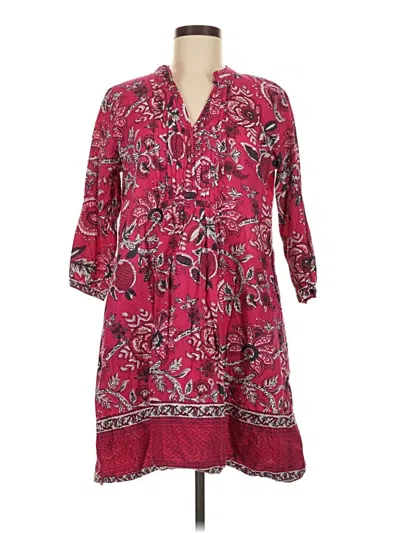 Pre-owned La Plage Casual Dress In Burgundy