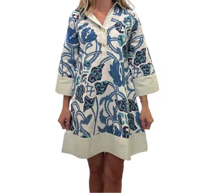 La Plage Ocean Cliff Shirt Dress In Vine Chinois In Multi