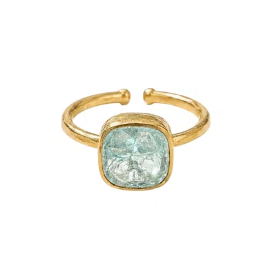 La Pluie Jewellery Women's Blue / Pink / Black Nyx Ring Aqua In Blue/pink/black