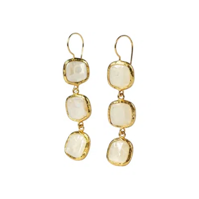 La Pluie Jewellery Women's Gold Alba Earrings