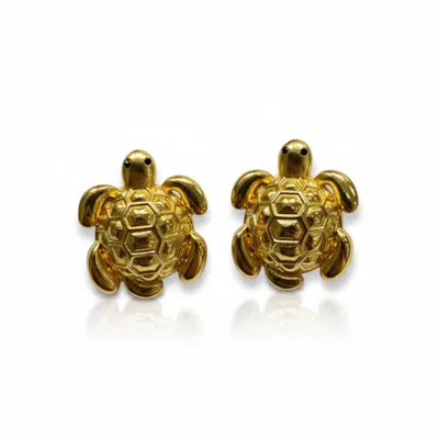 La Pluie Jewellery Women's Gold Caretta Earrings