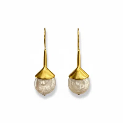 La Pluie Jewellery Women's Gold Claudia Earrings