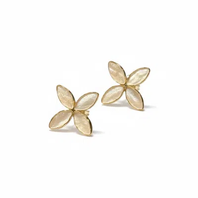 La Pluie Jewellery Women's Gold Flora Earrings