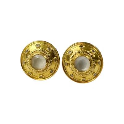 La Pluie Jewellery Women's Gold Helia Earrings