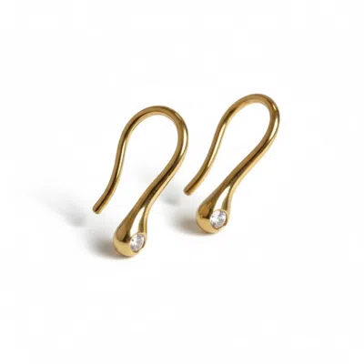 La Pluie Jewellery Women's Gold Lueur Earrings