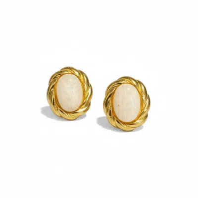 La Pluie Jewellery Women's Gold Lunae Earrings
