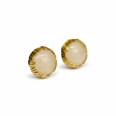 La Pluie Jewellery Women's Gold Lunara Earrings