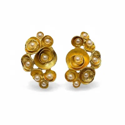La Pluie Jewellery Women's Gold Maia Earrings