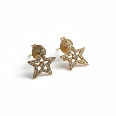 La Pluie Jewellery Women's Gold Nova Earrings