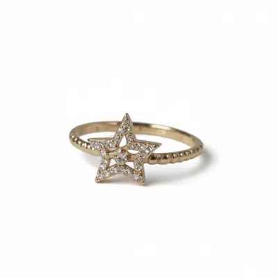 La Pluie Jewellery Women's Gold Nova Ring