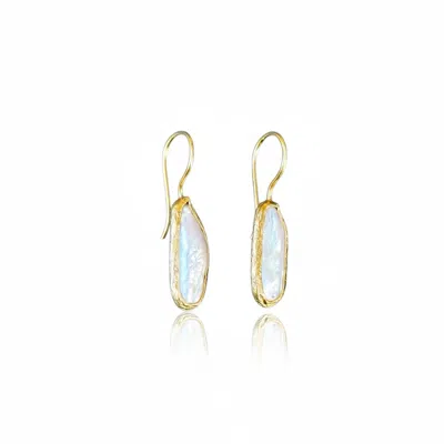 La Pluie Jewellery Women's Gold Perlée Earrings