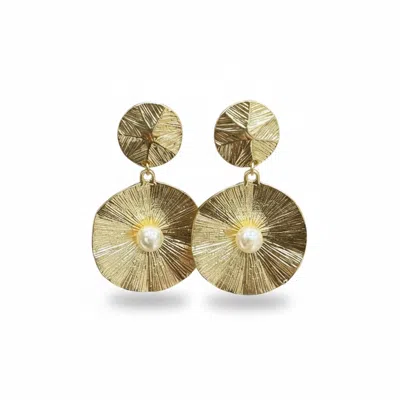 La Pluie Jewellery Women's Gold Solenne Earrings