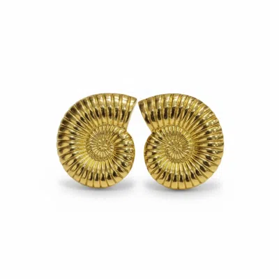 La Pluie Jewellery Women's Gold Spira Earrings