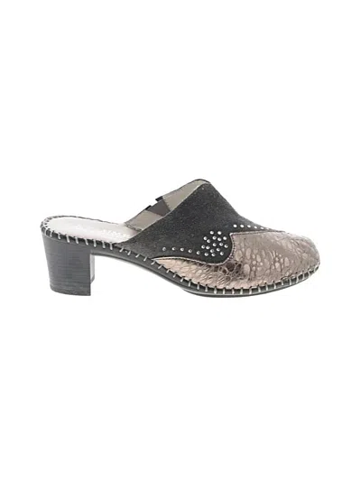 Pre-owned La Plume Mule/clog In Black