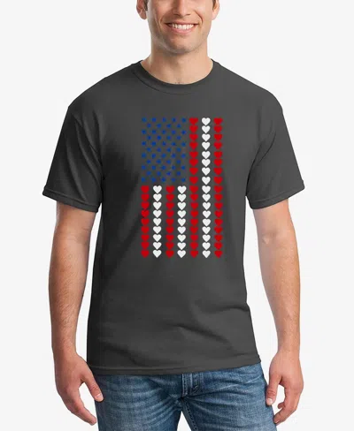 La Pop Art Heart Flag In Dark Grey