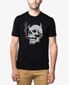 La Pop Art Men's 7 Deadly Sins Skull Premium Blend Word Art T-shirt In Black