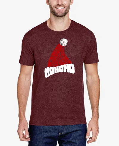 La Pop Art Men's All I Want For Christmas Is You Premium Blend Word Art T-shirt In Burgundy