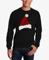 La Pop Art Men's All I Want For Christmas Is You Word Art Crewneck Sweatshirt In Black