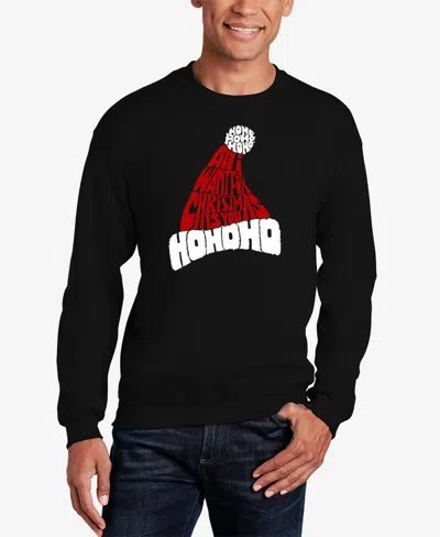La Pop Art Men's All I Want For Christmas Is You Word Art Crewneck Sweatshirt In Black