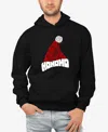 La Pop Art Men's All I Want For Christmas Is You Word Art Hooded Sweatshirt In Black