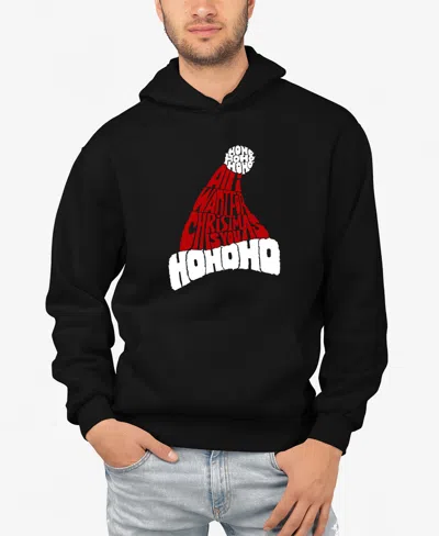 La Pop Art Men's All I Want For Christmas Is You Word Art Hooded Sweatshirt In Black