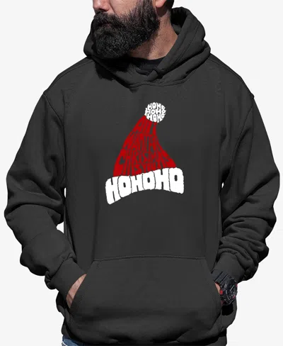 La Pop Art Men's All I Want For Christmas Is You Word Art Hooded Sweatshirt In Dark Grey