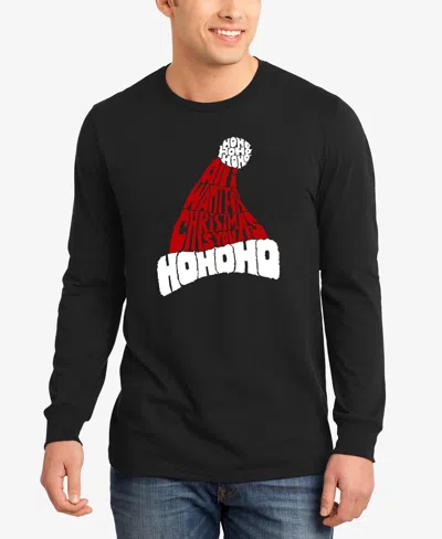 La Pop Art Men's All I Want For Christmas Is You Word Art Long Sleeve T-shirt In Black