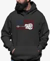 La Pop Art Men's America Rocks Word Art Hooded Sweatshirt
