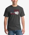 La Pop Art Men's America Rocks Word Art T-shirt