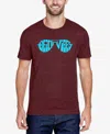 La Pop Art Men's Beach Vibes Premium Blend Word Art T-shirt