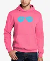 La Pop Art Men's Beach Vibes Word Art Hooded Sweatshirt